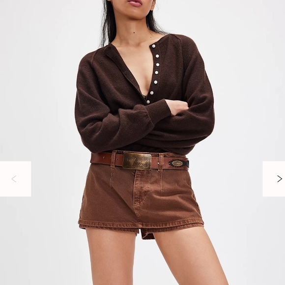 Free People We the free gallivanting peekaboo skort